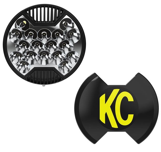 KC HiLiTES LED SlimLites 1101 Black 8 Inch Long-Range Lights